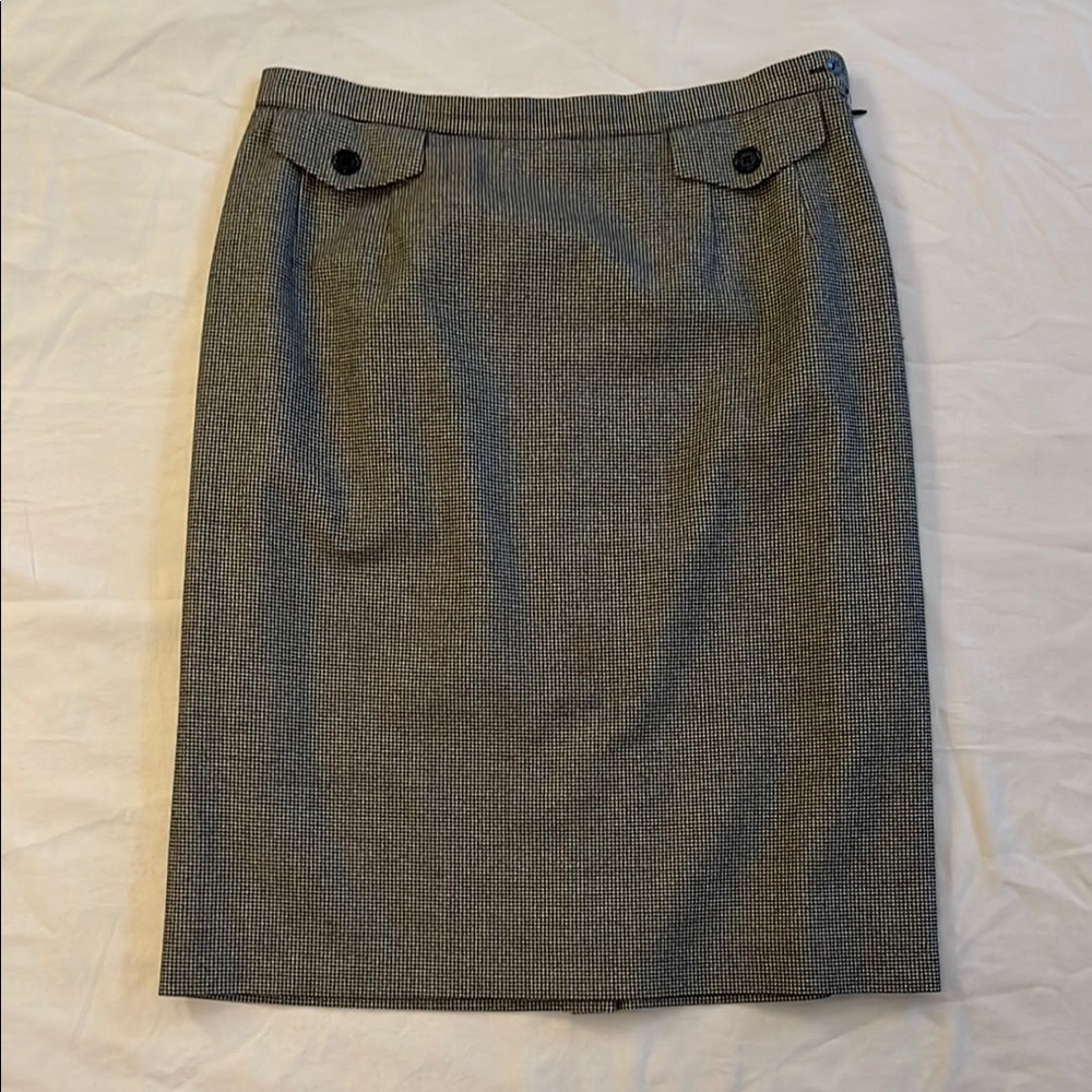Paul & Joe Gray Knee-Length Pencil Skirt Work